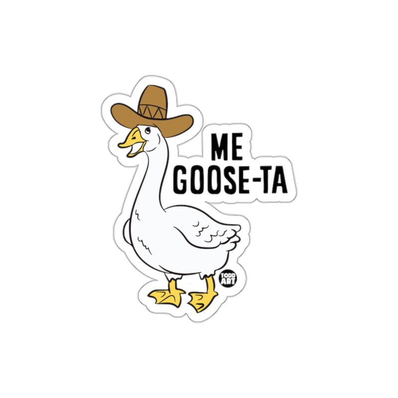 Load image into Gallery viewer, Me Goose-ta Graphic Animal Illustration Sticker
