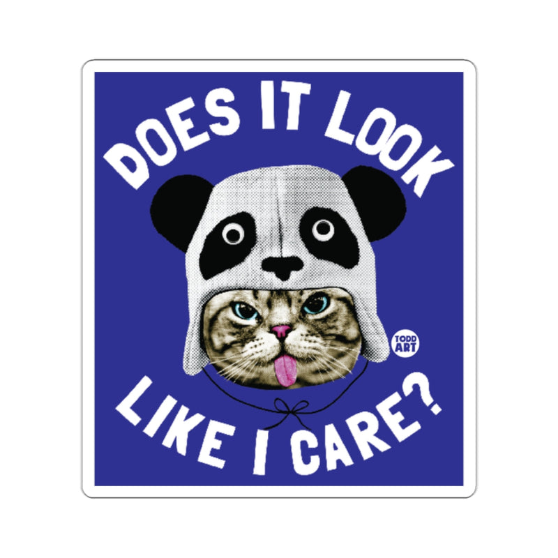 Load image into Gallery viewer, Does It Look Like I Care Funny Cat Art Poster
