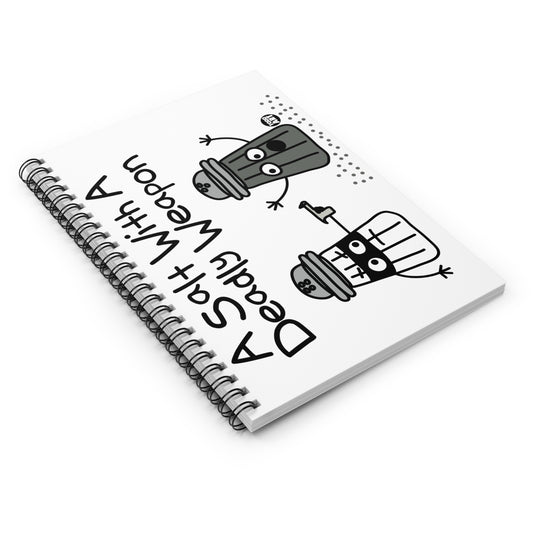 A Salt Deadly Weapon Notebook Spiral Notebook - Ruled Line