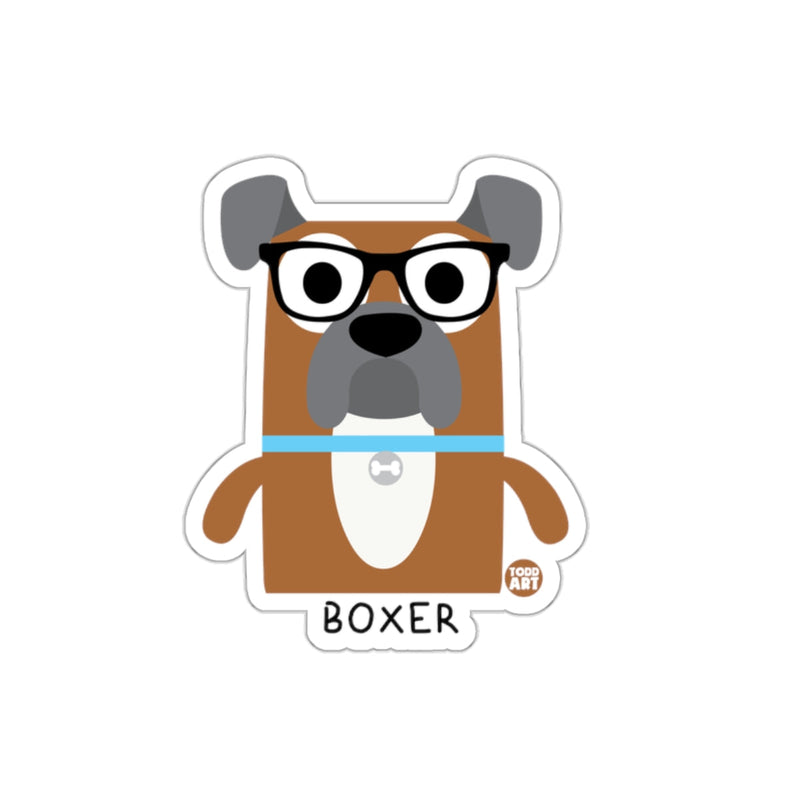 Load image into Gallery viewer, Cute Boxer Dog Art Illustration for Dog Lovers Sticker
