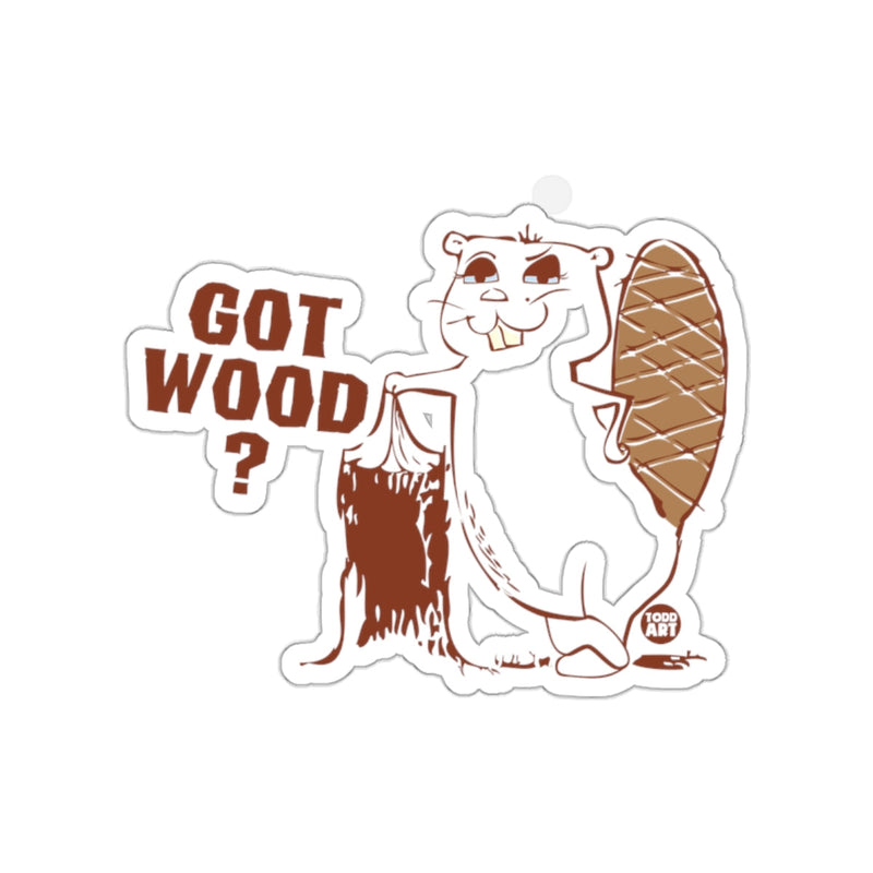 Load image into Gallery viewer, Got Wood Beaver Design Sticker for Fun and Humor
