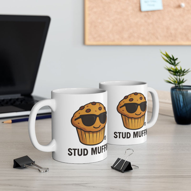 Load image into Gallery viewer, Stud Muffin Mug Funny Coffee Cup for Humorous Gifting
