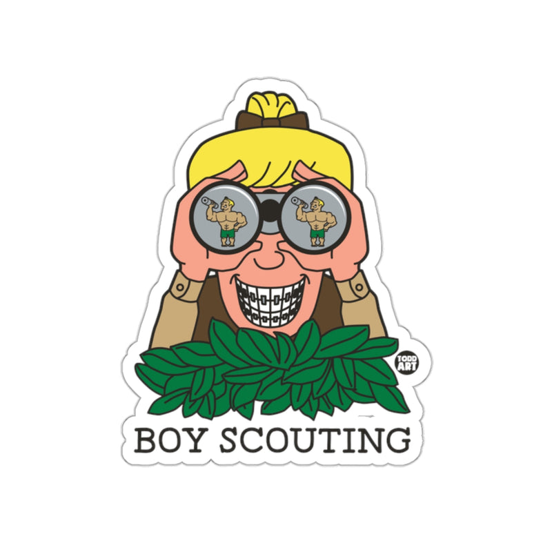 Load image into Gallery viewer, Boy Scouting Fun Cartoon Character Sticker
