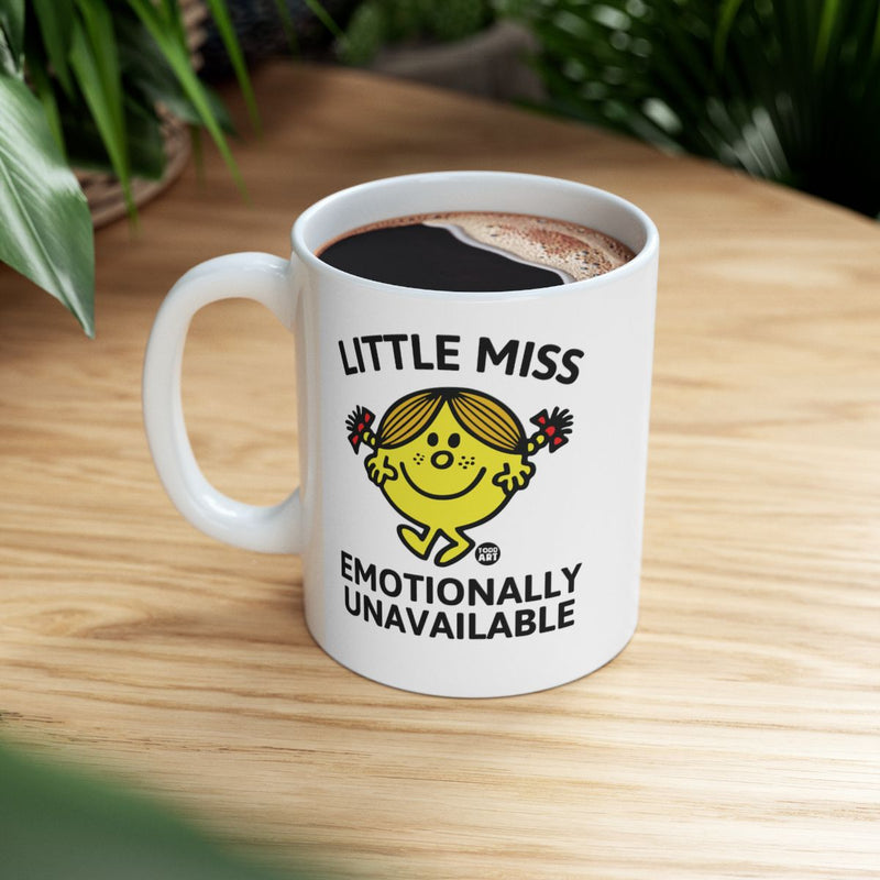 Load image into Gallery viewer, Little Miss Emotionally Unavailable Novelty Mug
