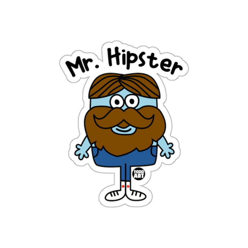 Load image into Gallery viewer, Mr. Hipster Cartoon Character Graphic Sticker
