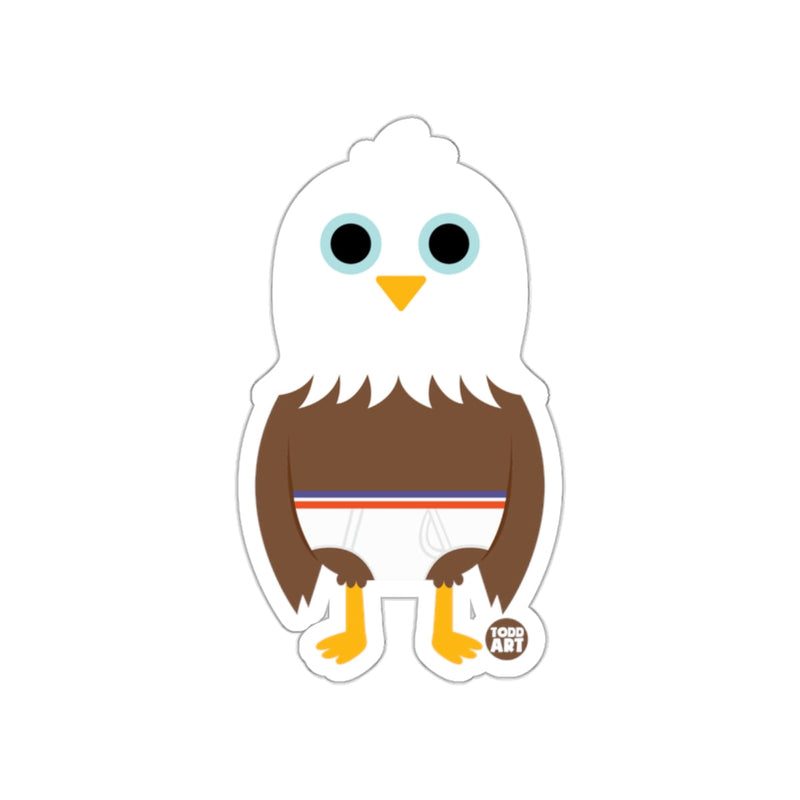 Load image into Gallery viewer, Cute Eagle Design by Todd Art perfect for kids sticker
