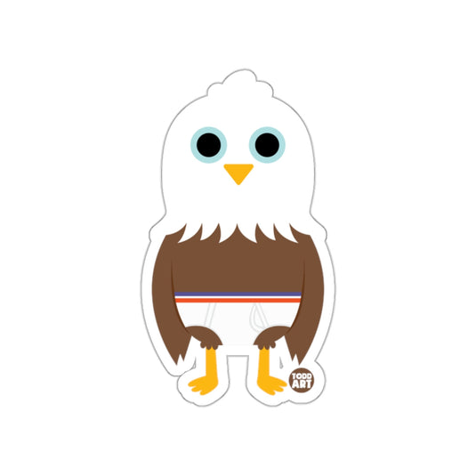 Cute Eagle Design by Todd Art perfect for kids sticker