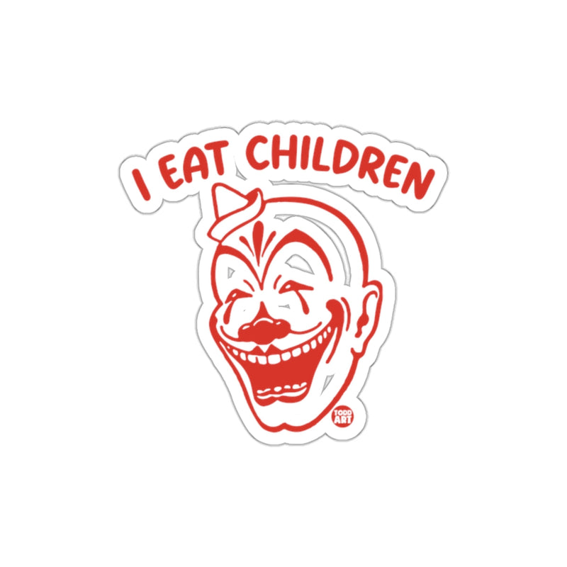 Load image into Gallery viewer, I Eat Children Creepy Clown Horror Sticker
