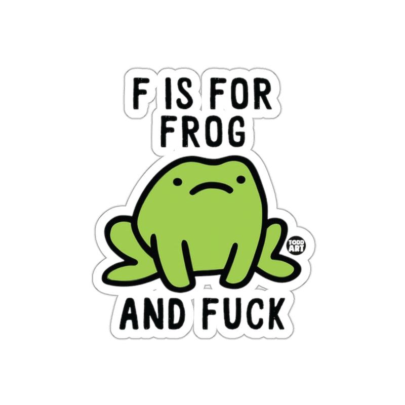 Load image into Gallery viewer, F is for Frog and F*** Sticker
