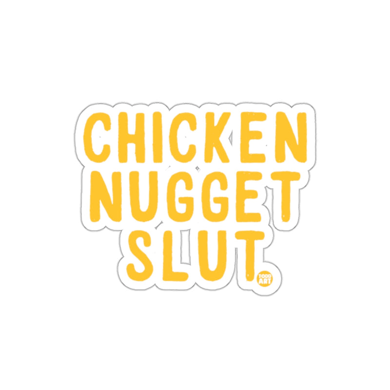 Load image into Gallery viewer, Chicken Nugget Slut Text Sticker for Food Lovers
