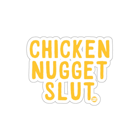 Chicken Nugget Slut Text Sticker for Food Lovers