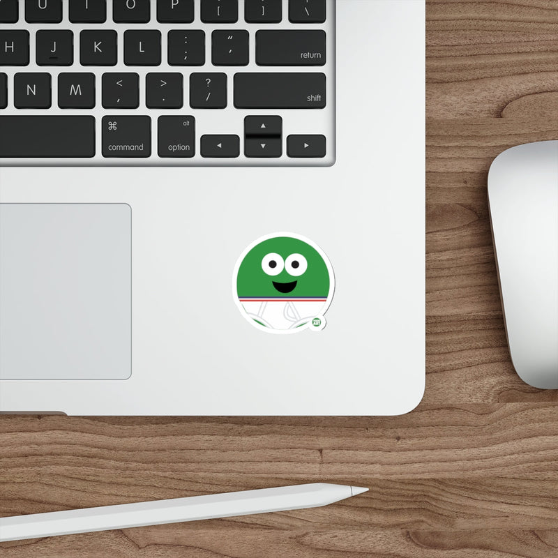Load image into Gallery viewer, Happy Green Circle Character Vinyl Decal Sticker
