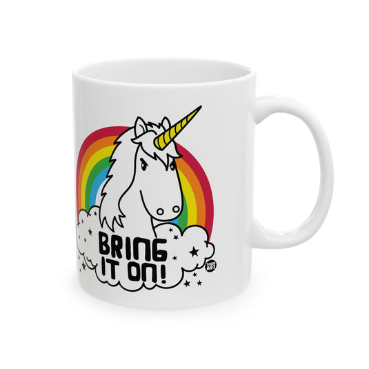 Bring It On Unicorn Coffee Mug, Bring It Mug, Unicorn Mug