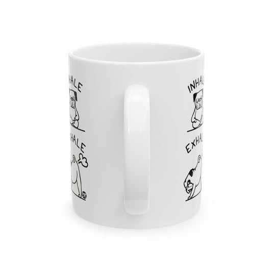 Inhale Exhale Dog Mug