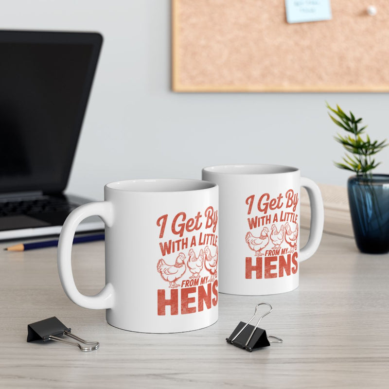 Load image into Gallery viewer, I Get By With A Little Help From My Hens Mug

