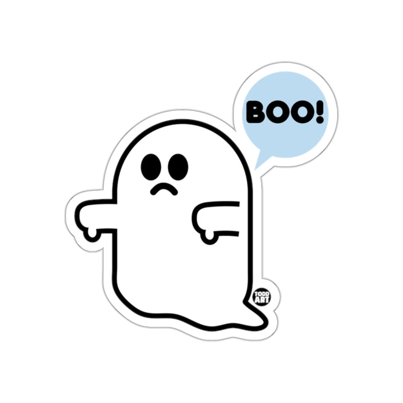 Load image into Gallery viewer, Boo Sad Ghost Design Spooky Halloween Sticker Decor
