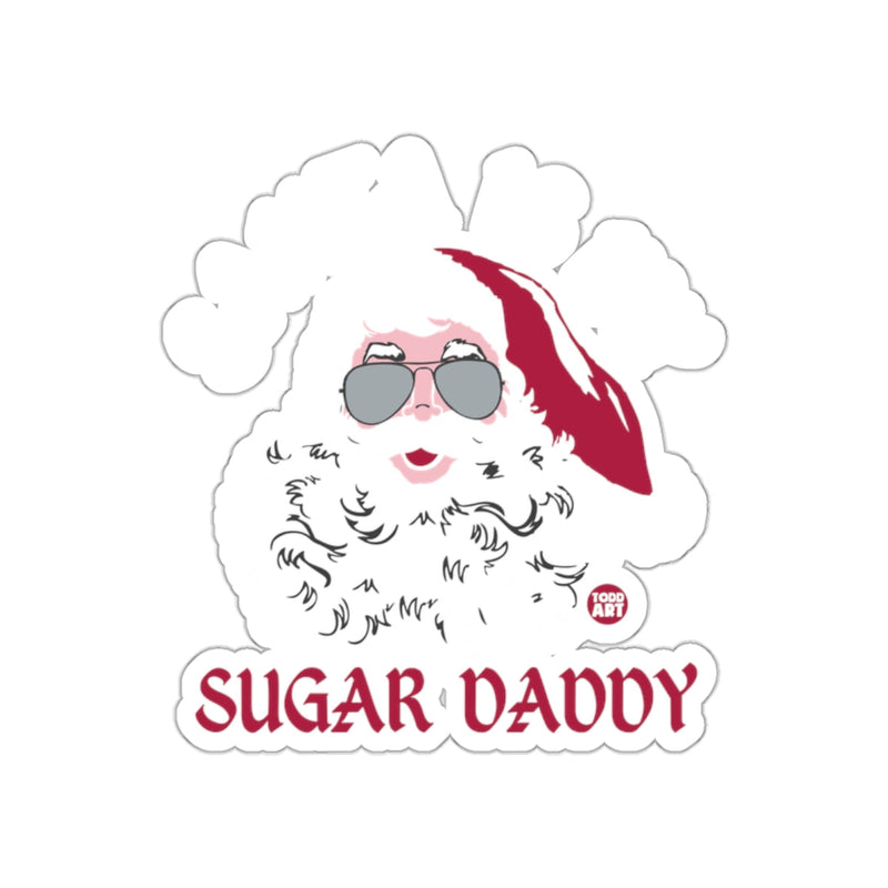 Load image into Gallery viewer, Sugar Daddy Santa Claus with Sunglasses Sticker
