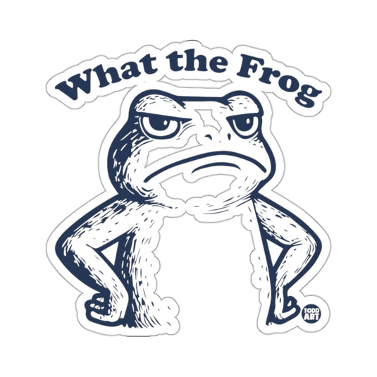 What the Frog Grumpy Amphibian TODD ART 