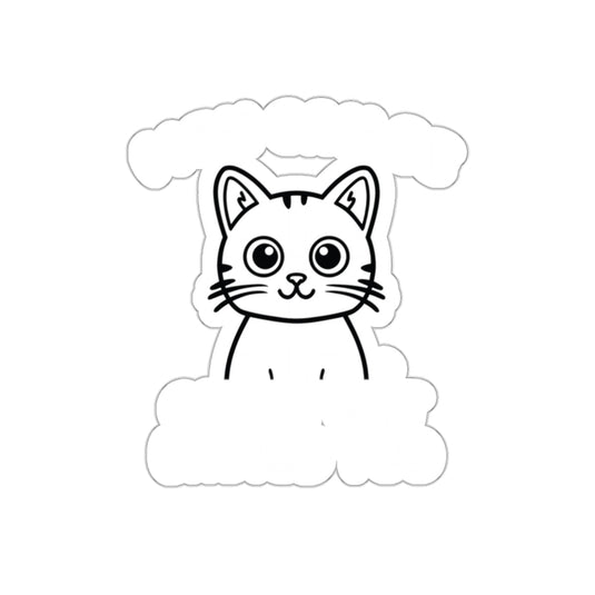 Men Can Be Crazy Cat Ladies Too Funny Design sticker