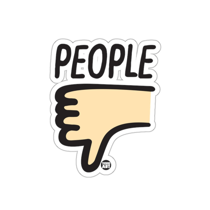 Load image into Gallery viewer, Thumbs Down People Todd Art Sticker Design
