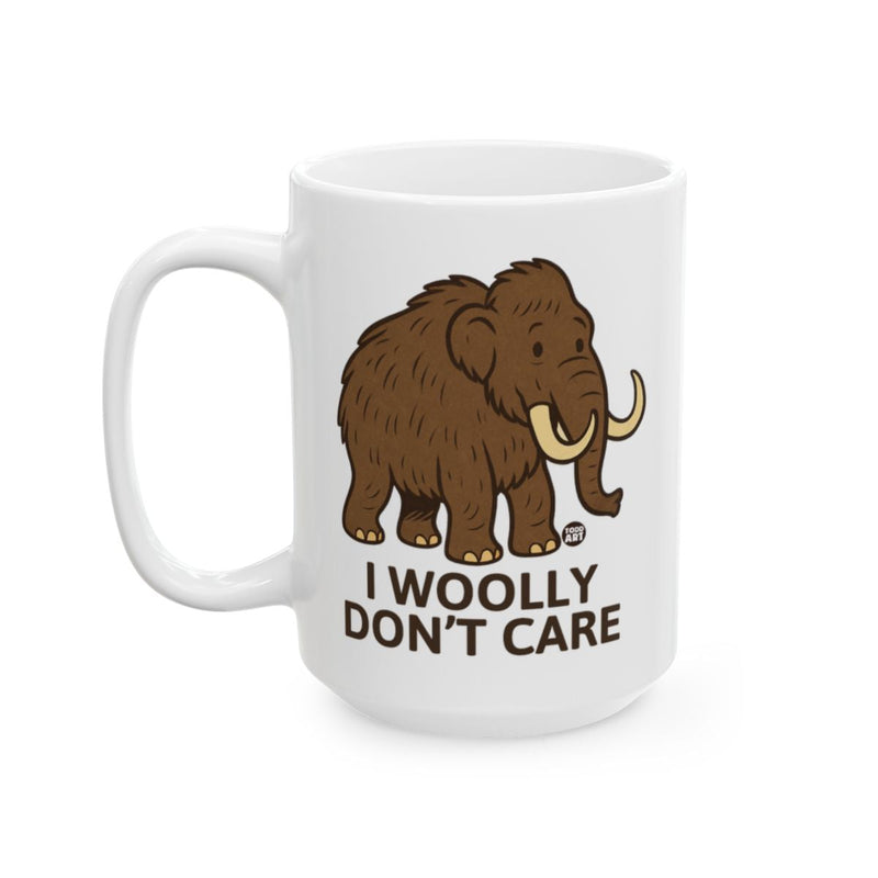 Load image into Gallery viewer, I Woolly Don't Care Mammoth Novelty Coffee Mug
