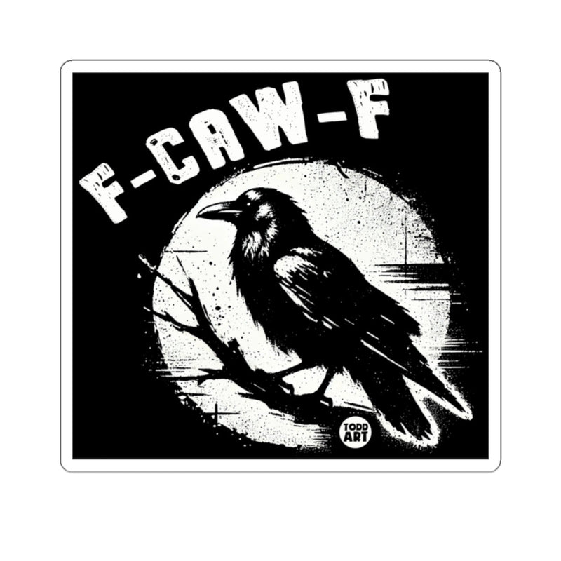 Load image into Gallery viewer, F-CAW-F Raven Moon Grunge Black White 
