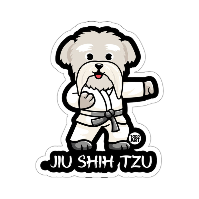 Load image into Gallery viewer, Jiu Shih Tzu Martial Arts Cute Illustration sticker
