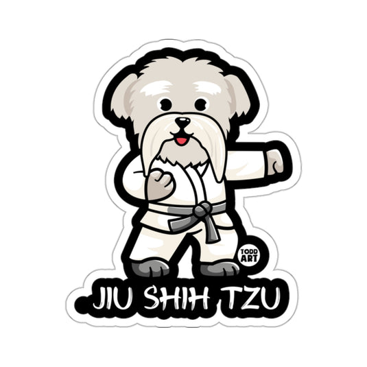 Jiu Shih Tzu Martial Arts Cute Illustration sticker