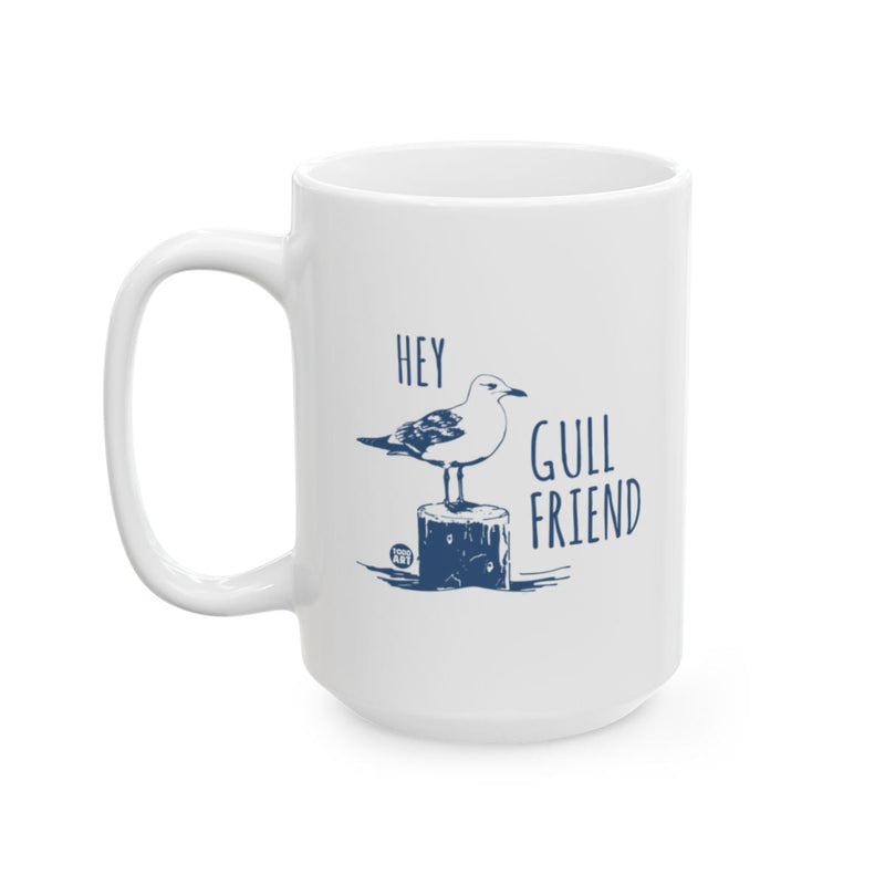 Load image into Gallery viewer, Hey Gull Friend Seagull Mug for Beach Lovers

