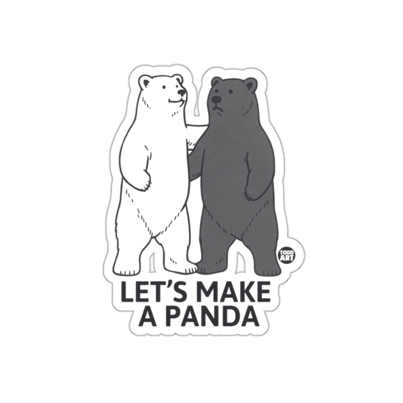Load image into Gallery viewer, LET'S MAKE A PANDA Bear Sticker for Laptops Tablets
