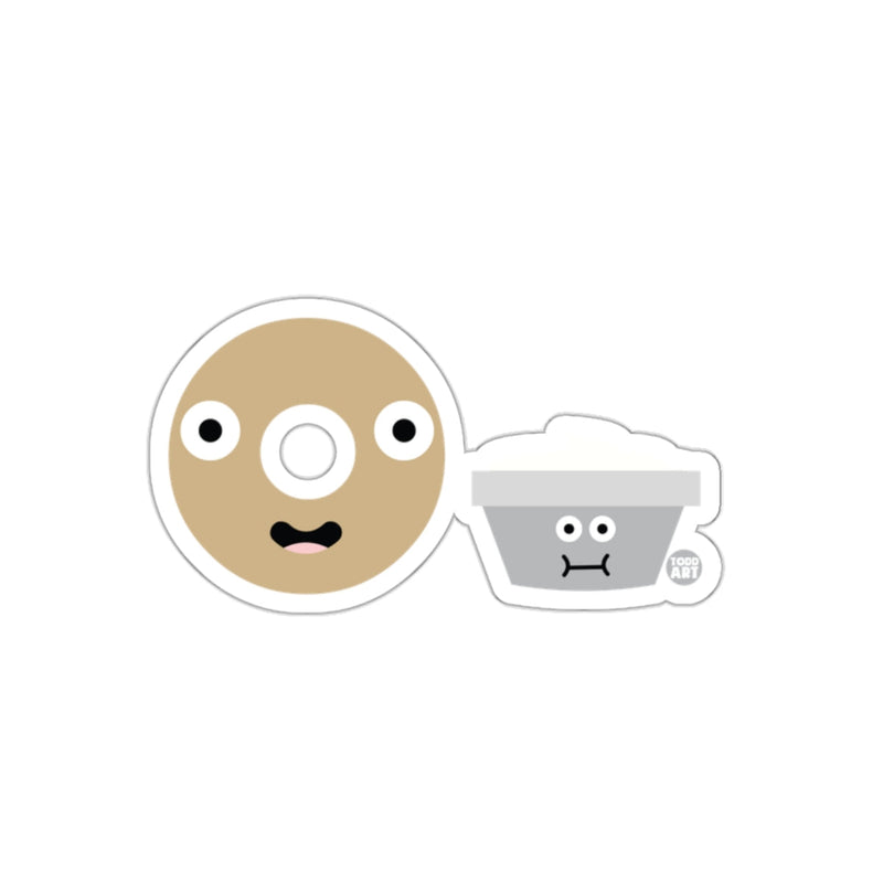 Load image into Gallery viewer, Funny Donut and Ice Cream Cartoon Character Sticker

