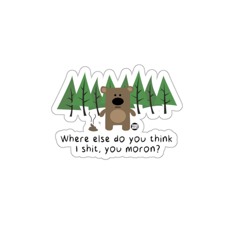 Load image into Gallery viewer, Funny Bear in Forest Sticker
