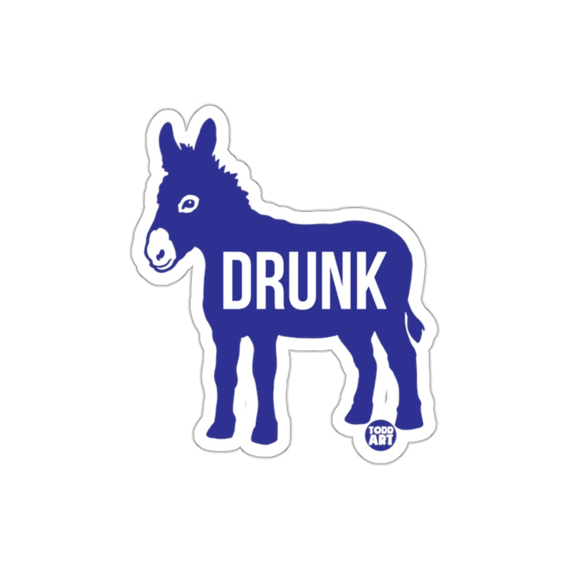 Load image into Gallery viewer, Blue Donkey Drunk Graphic Sticker for Fun Decor
