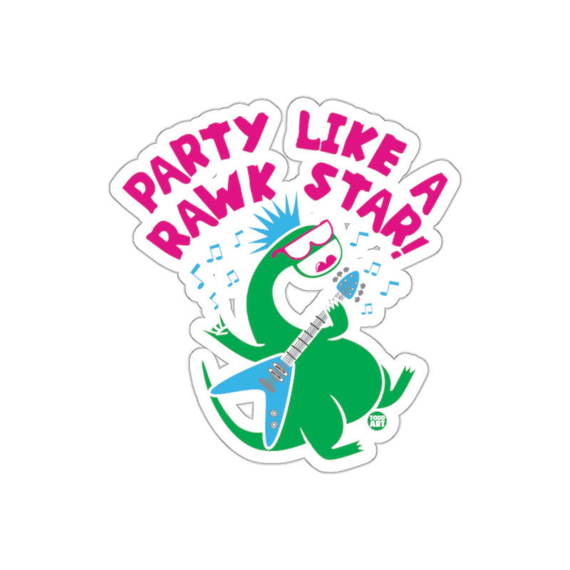 Load image into Gallery viewer, Party Like a Rawk Star Dinosaur Sticker product

