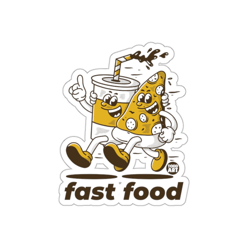 Load image into Gallery viewer, Fast Food Fun Soda and Pizza Characters Cartoon sticker
