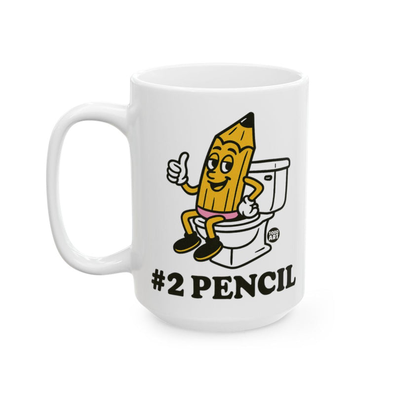 Load image into Gallery viewer, Funny #2 Pencil Design Ceramic Coffee Mug
