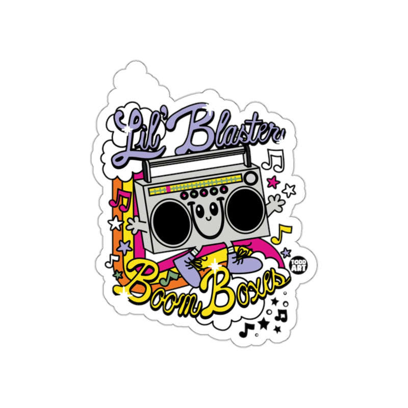 Load image into Gallery viewer, Lil' Blaster Boom Boxes Sticker with Colorful Design

