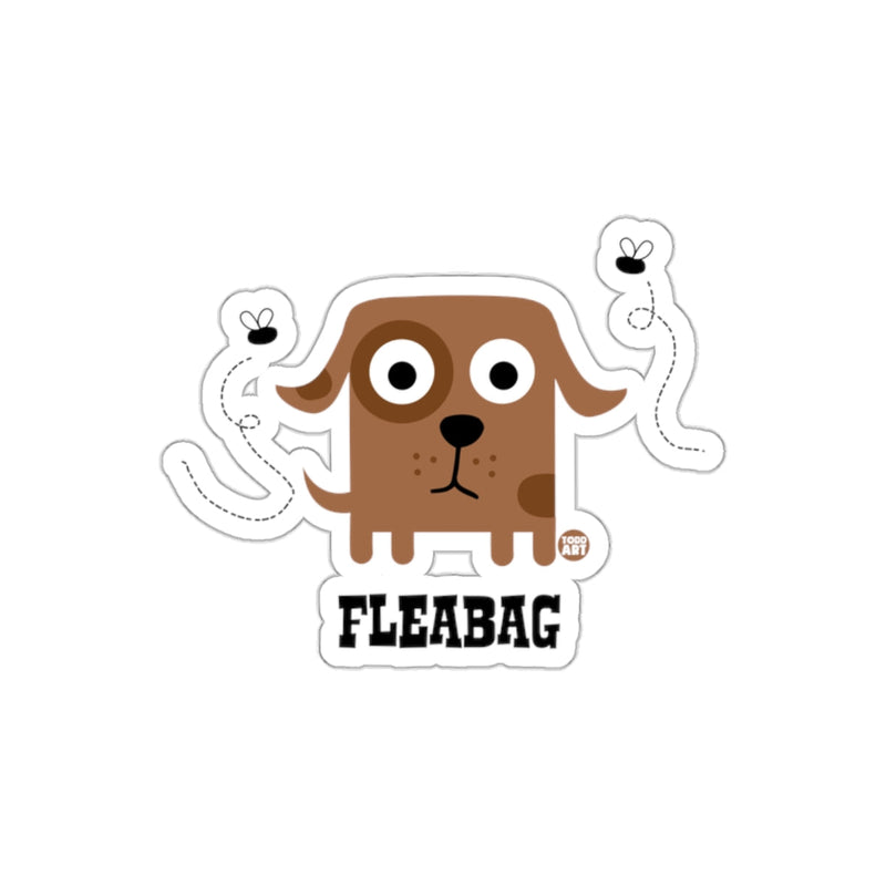 Load image into Gallery viewer, Fleabag Dog Cartoon with Flies Sticker
