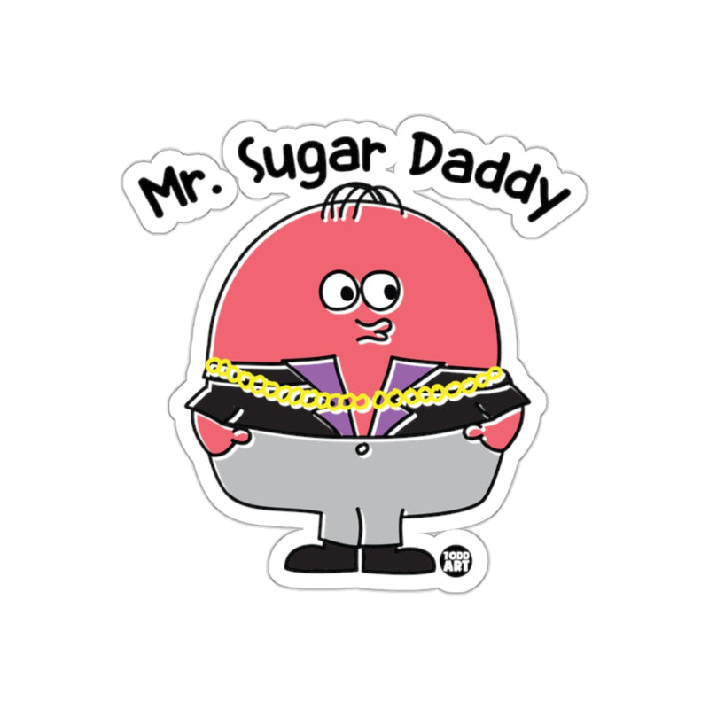 Load image into Gallery viewer, Mr. Sugar Daddy Cartoon with Gold Chains Sticker

