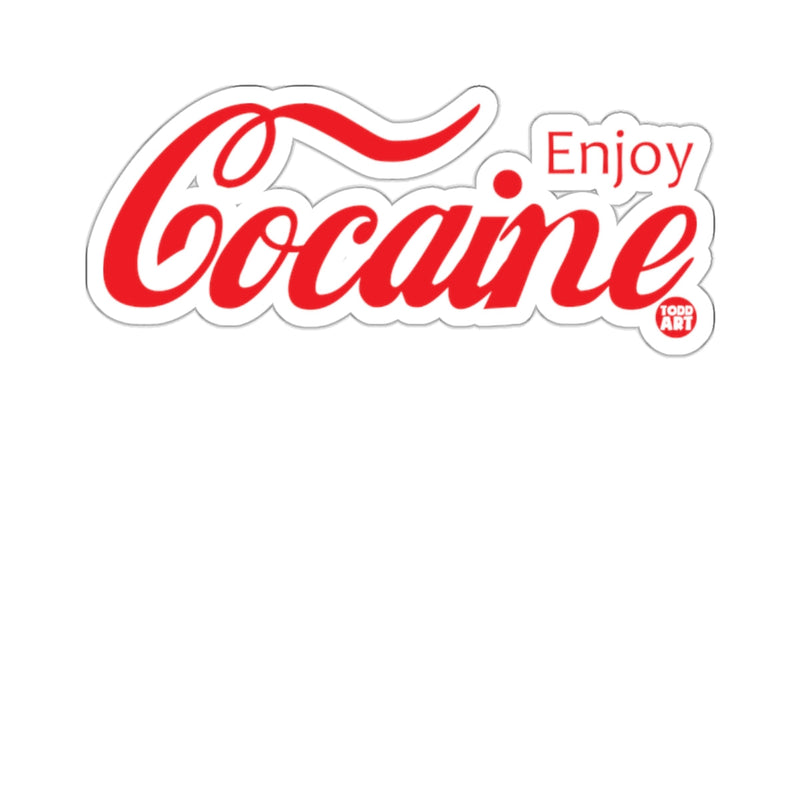 Load image into Gallery viewer, Enjoy Cocaine Sticker with Bold Retro Design

