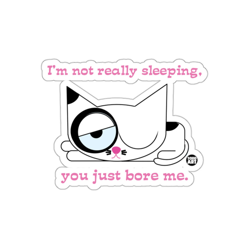 Load image into Gallery viewer, I'm Not Really Sleeping You Just Bore Me Sticker
