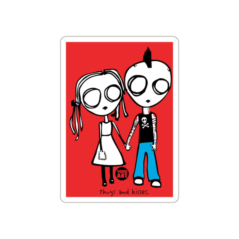 Load image into Gallery viewer, Thugs and Kisses Holding Hands Graphic Art Print
