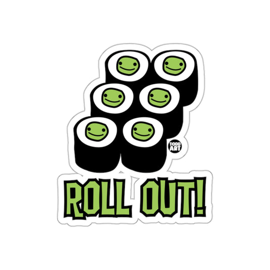 Roll Out! Cute Frog Sushi Sticker for Fun Decor