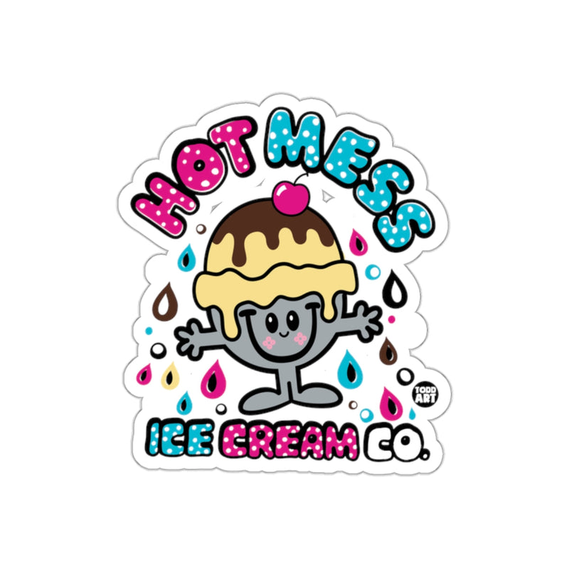 Load image into Gallery viewer, Hot Mess Ice Cream Co. Cute Sticker for Kids
