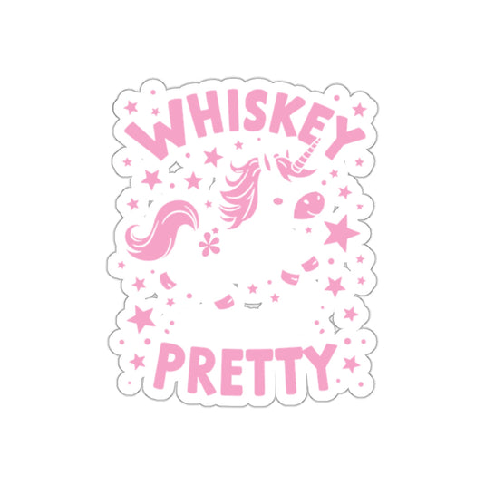 Whiskey Pretty Unicorn Sticker for All Ages
