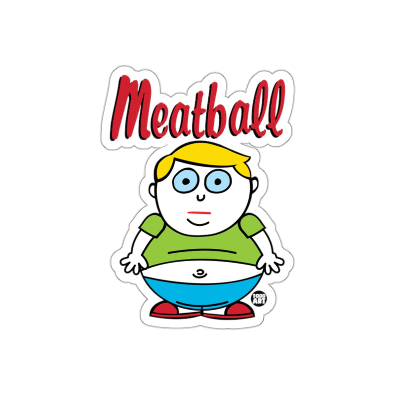 Load image into Gallery viewer, Meatball Cartoon Character Sticker Fun Design

