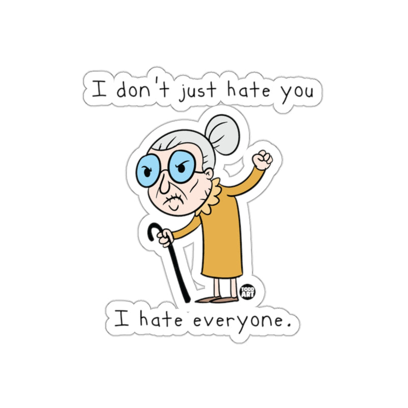 Load image into Gallery viewer, I Don't Just Hate You I Hate Everyone Sticker
