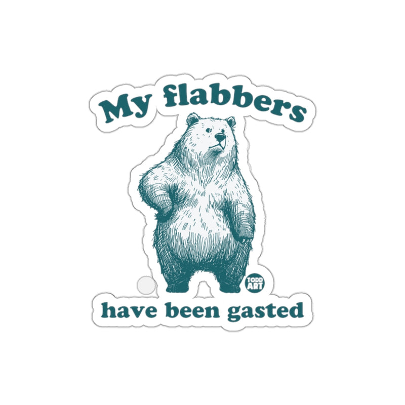 Load image into Gallery viewer, My flabbers have been gasted bear sticker
