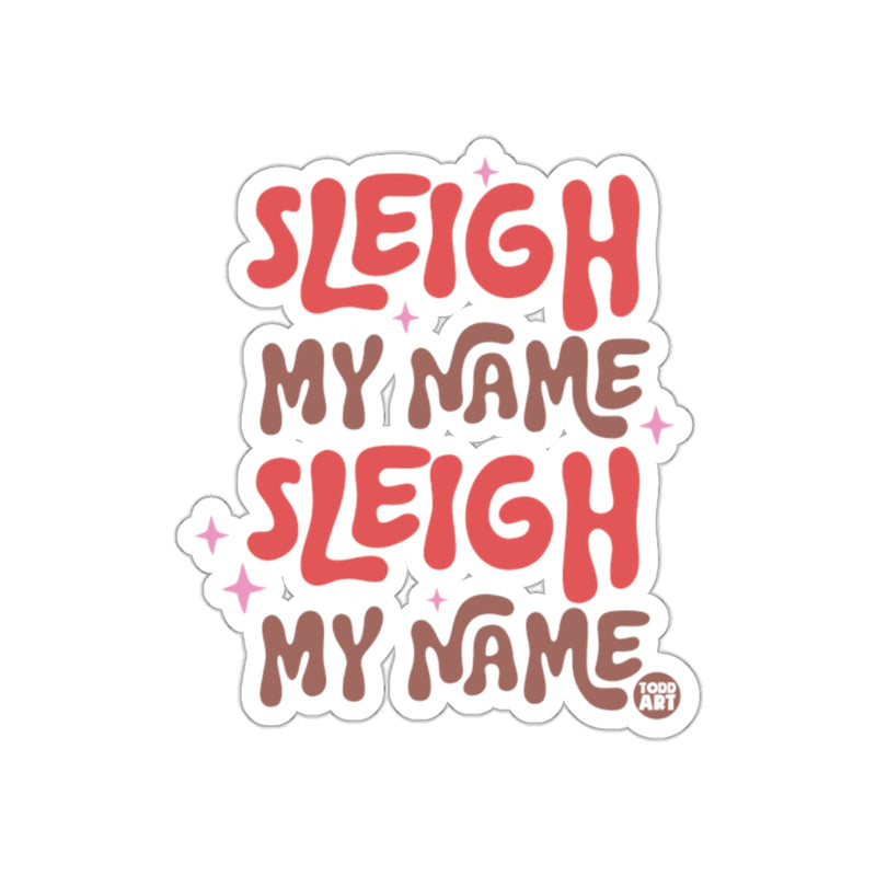 Load image into Gallery viewer, Sleigh My Name Decorative Sticker for Christmas
