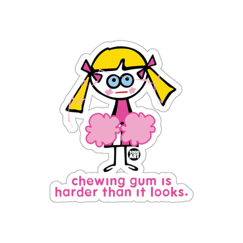 Load image into Gallery viewer, chewing gum is harder than it looks sticker
